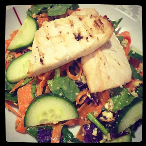 2014 Feb 19 Nutty Salad With Chicken