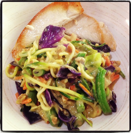 Satay Zucchini Noodles 1